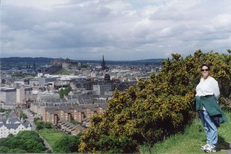 Em With Edinburgh Castle in Background