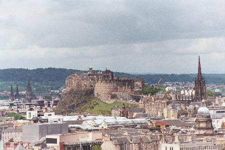 View of Edinburgh Castle from Arthur's Seat - Sunny!
