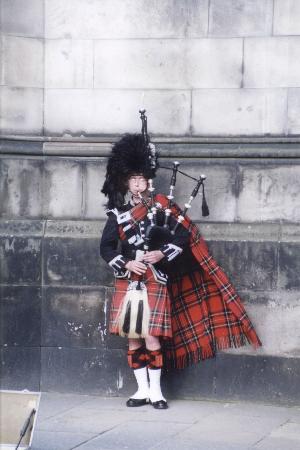 Bagpiper Outside St. Giles Cathedral