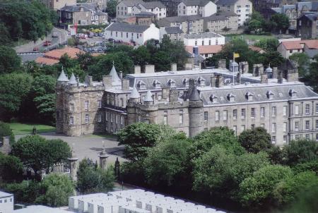 Holyrood Palace from Arthur's Seat