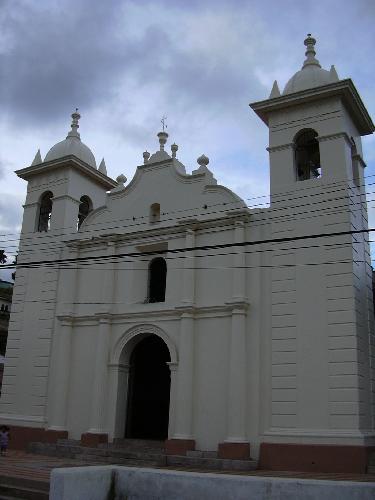Church faade in Santa Luca